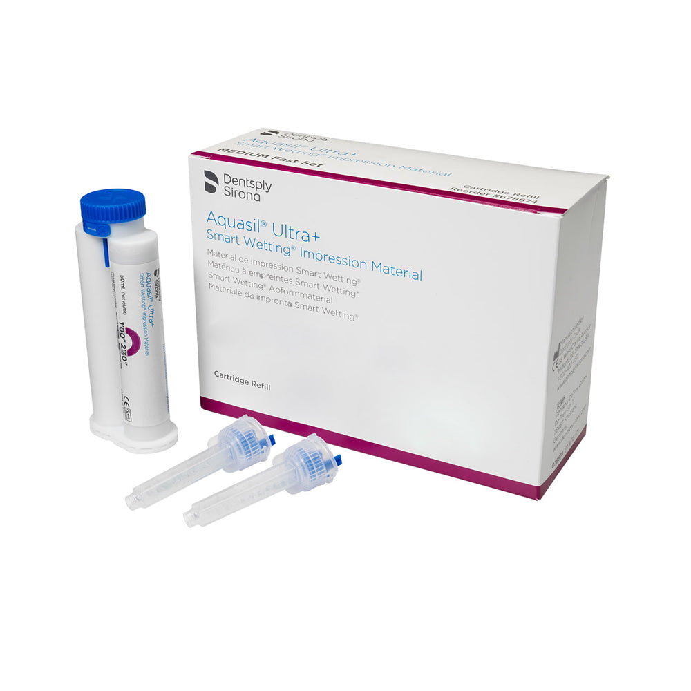 Dentsply Aquasil Ultra Monophase Regular Set, 4 - 50 mL Cartridges - Redesigned Dentsply Aquasil Ultra Monophase Regular Set, 4 - 50 mL Cartridges - Redesigned